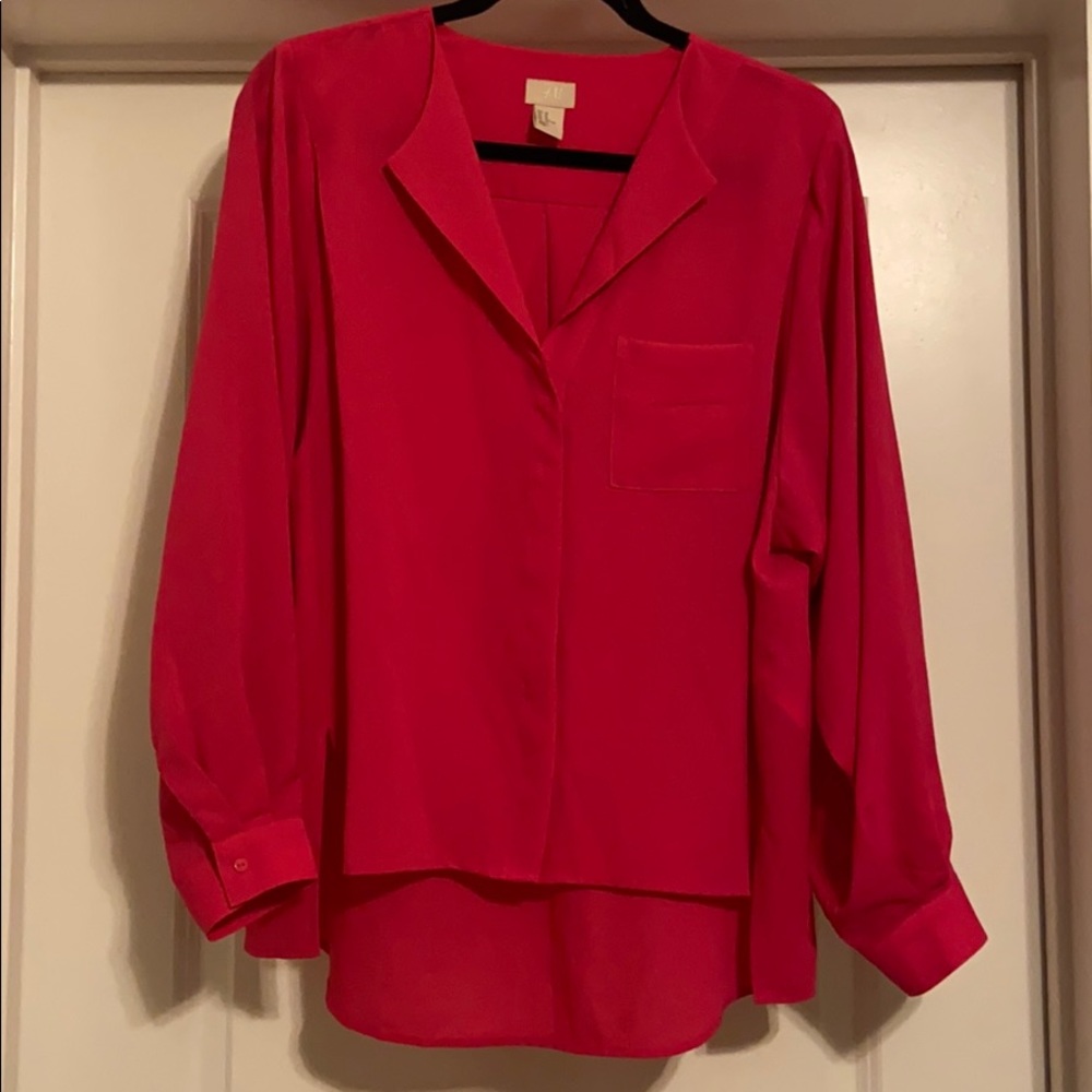 H&M hot pink blouse
